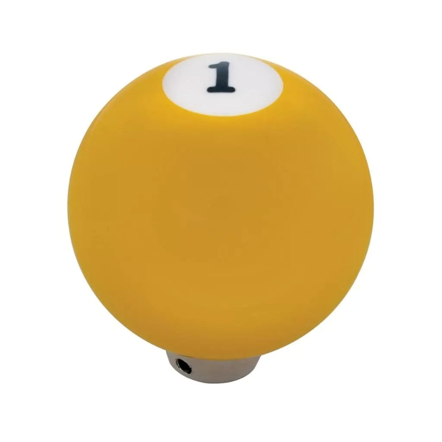 Number 1 Yellow Pool Ball Gear Shift Knob