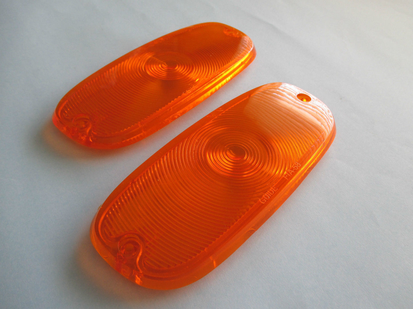 1958-1959 CHEV TRUCK AMBER PARK LIGHT LENSES NEW CHEVY CHEVROLET 58 59 PICK UP1