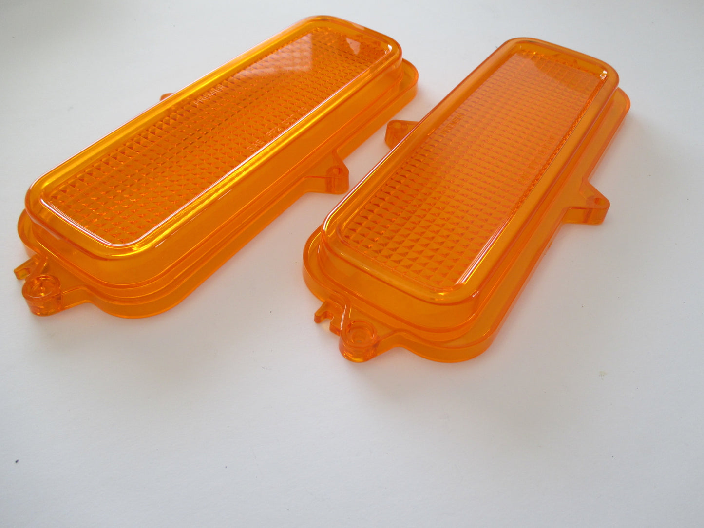 60 - 66 CHEV TRUCK AMBER PARK LIGHT LENSES NEW PICK UP 61 62 63 64 65 19661