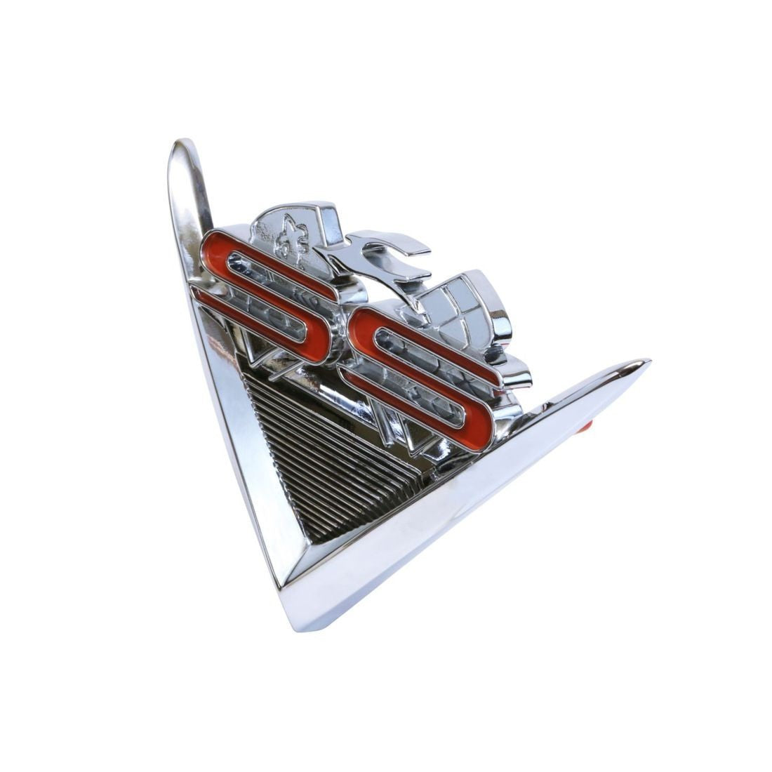 61 CHEV IMPALA SS REAR BOOT BADGE FLAGS EMBLEM 1961 CHEVROLET SUPER SPORTS TRUNK1