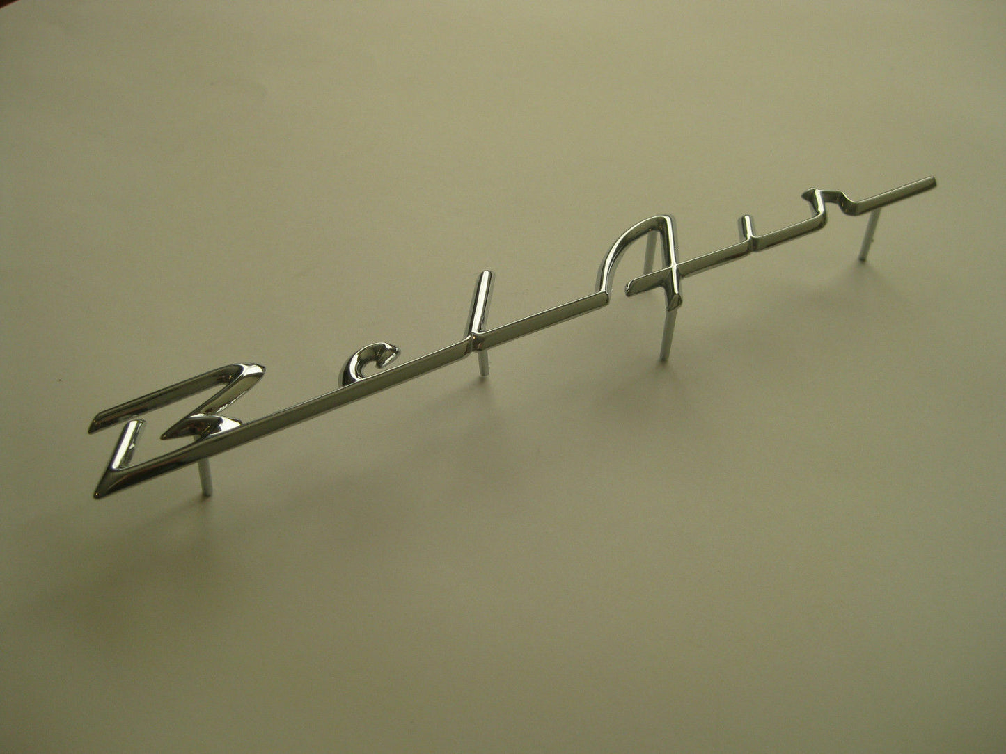 CHROME CHEV BELAIR BADGE 55 56 NEW 1955 1956 CHEVROLET EMBLEM BEL AIR SCRIPT1