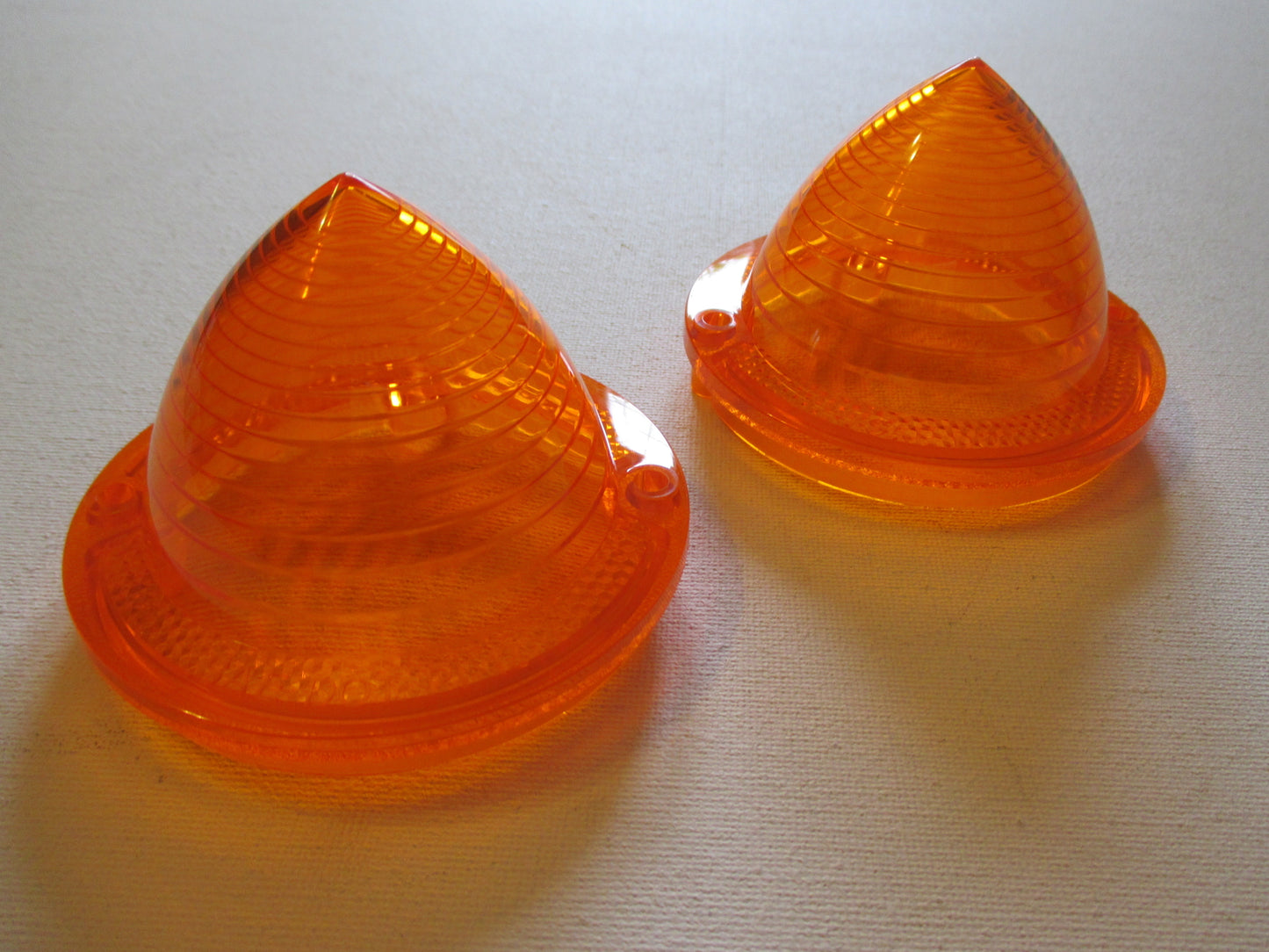 1958 58 Chev Amber Park Light Lenses New Pair Impala Chevrolet1