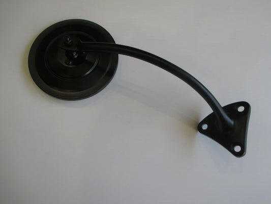 5" Black Guard or Door Mount Mirror Right Side