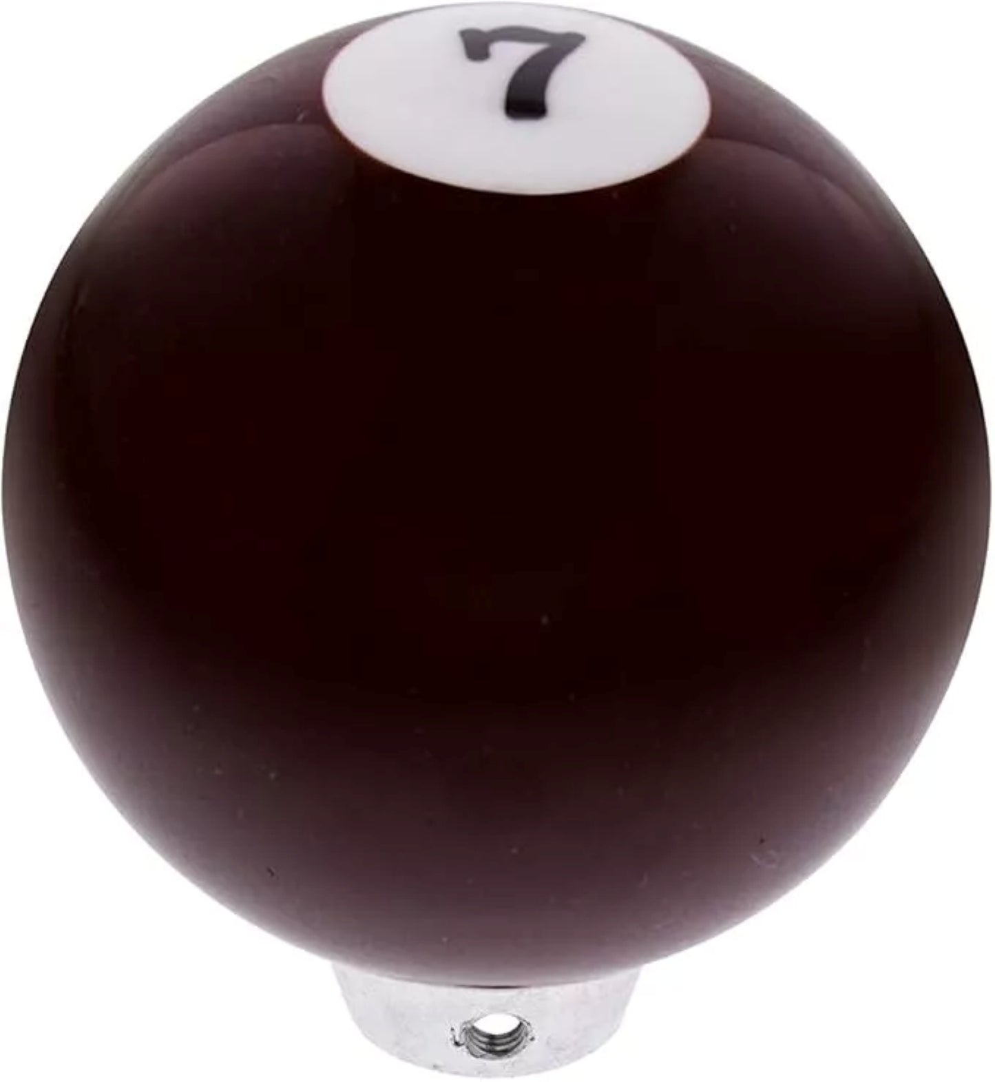 Maroon Number 7 Pool Ball Gear Shift Knob