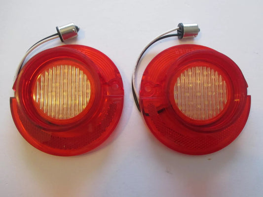 1964 Chevrolet Red and Clear LED Reverse Lenses