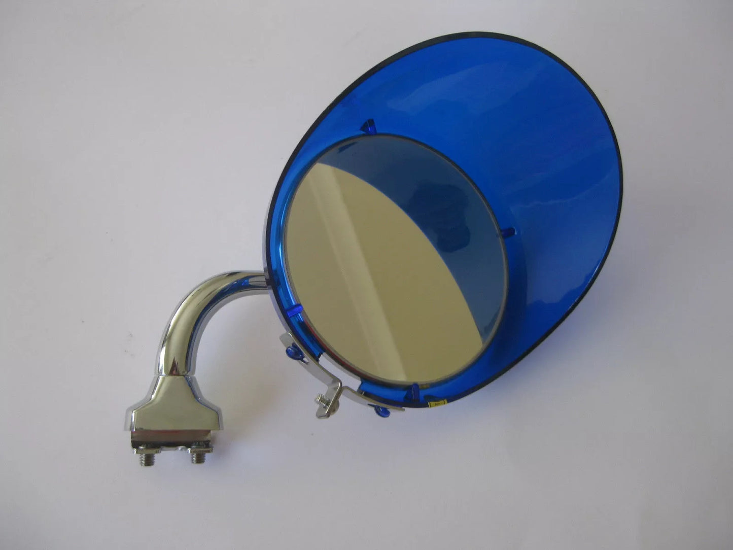 4" BLUE MIRROR VISOR