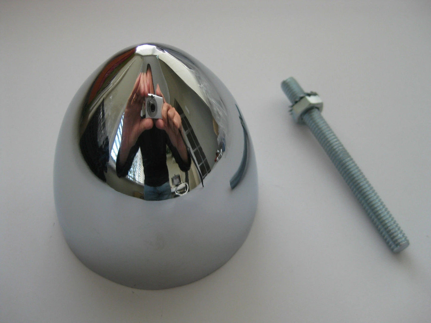 Bolt On Chrome Bullet 3" X 2 3/4"