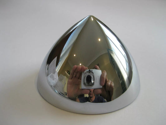 Bolt On Chrome Bullet 2 1/2" X 1 3/4"