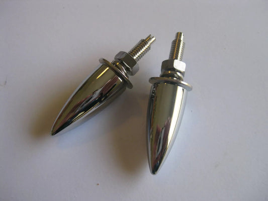 Chrome Long Bullet Number Plate Bolts