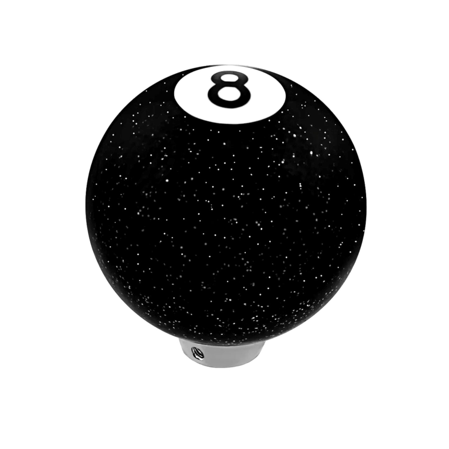 Number 8 Black With Glitter Pool Ball Gear Shift Knob