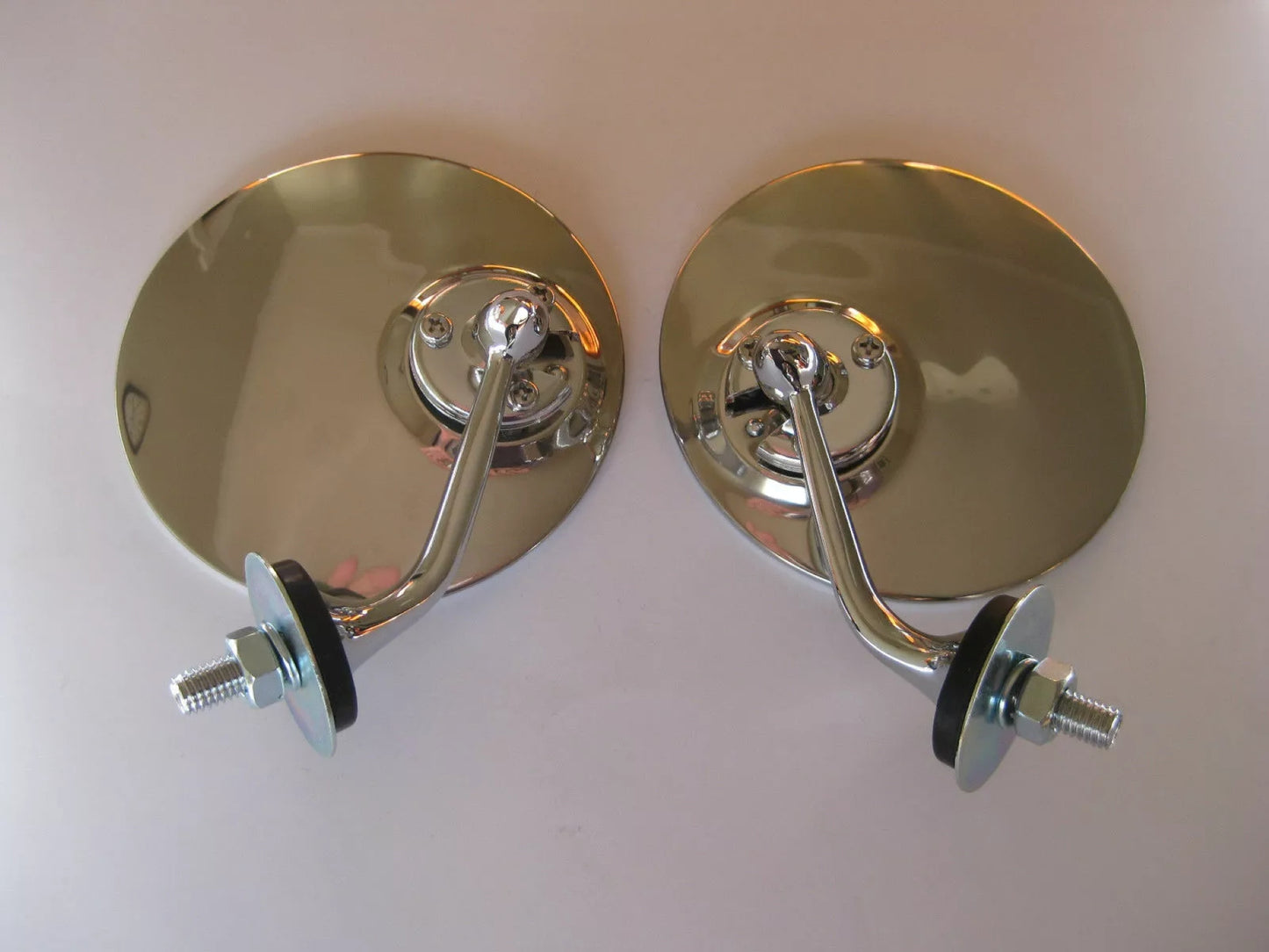 Pair of 4" Chrome Guard or Door Mount Mirrors