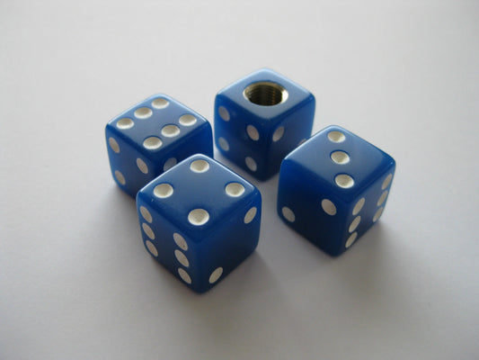 Blue Dice Valve Caps