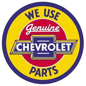 Genuine Chevrolet Parts Tin Sign