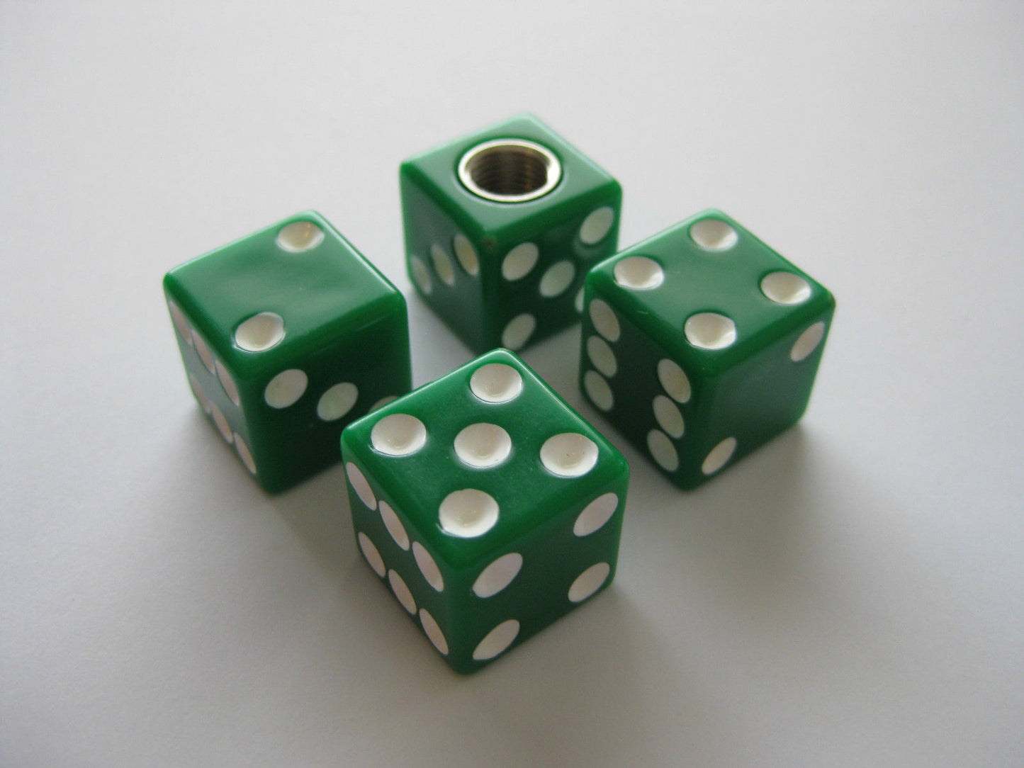 Green Dice Valve Caps