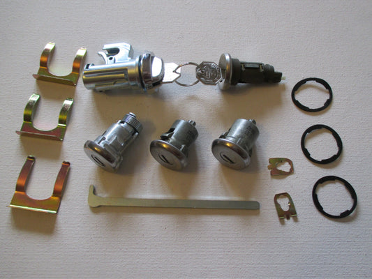 68 Chev Ignition, door, glove box and boot lock set