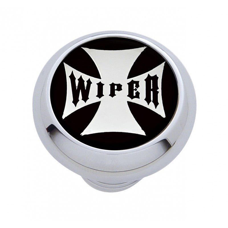 Chrome Iron Cross Switch Knob