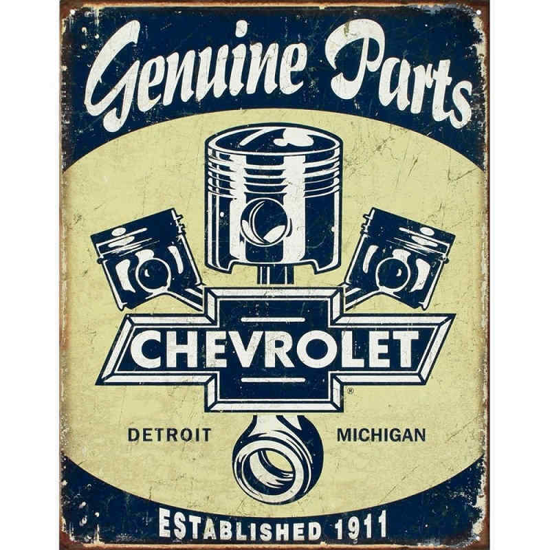 Genuine Chevy Parts Tin Sign