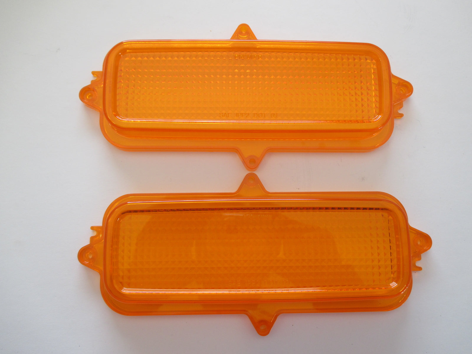 60 - 66 CHEV TRUCK AMBER PARK LIGHT LENSES NEW PICK UP 61 62 63 64 65 19660