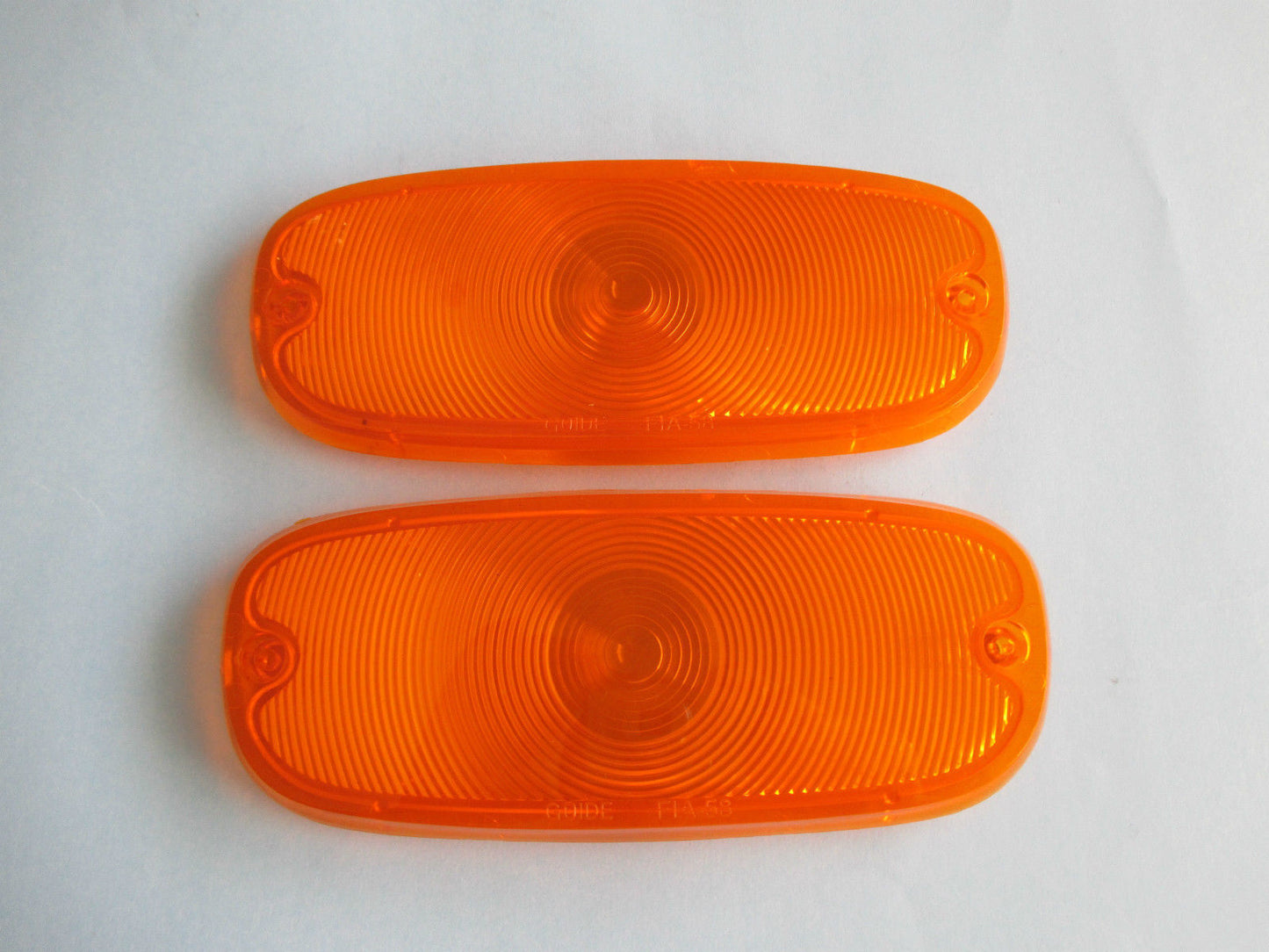 1958-1959 CHEV TRUCK AMBER PARK LIGHT LENSES NEW CHEVY CHEVROLET 58 59 PICK UP0