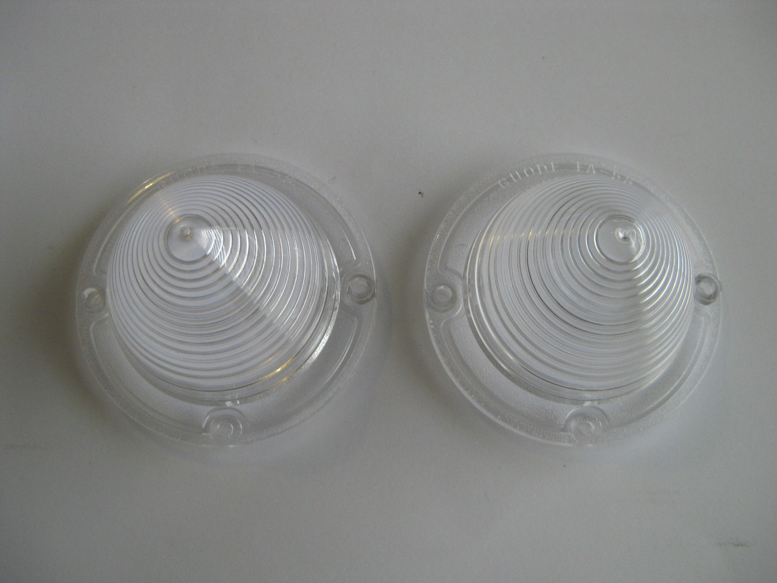 1958 58 CHEV CLEAR PARK LIGHT LENSES NEW CHEVY CHEVROLET IMPALA BELAIR0