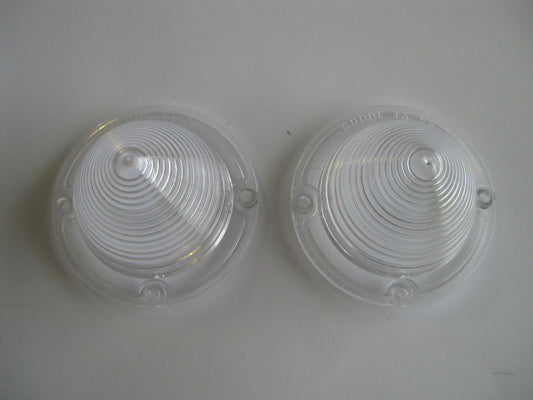 1958 58 CHEV CLEAR PARK LIGHT LENSES NEW CHEVY CHEVROLET IMPALA BELAIR0