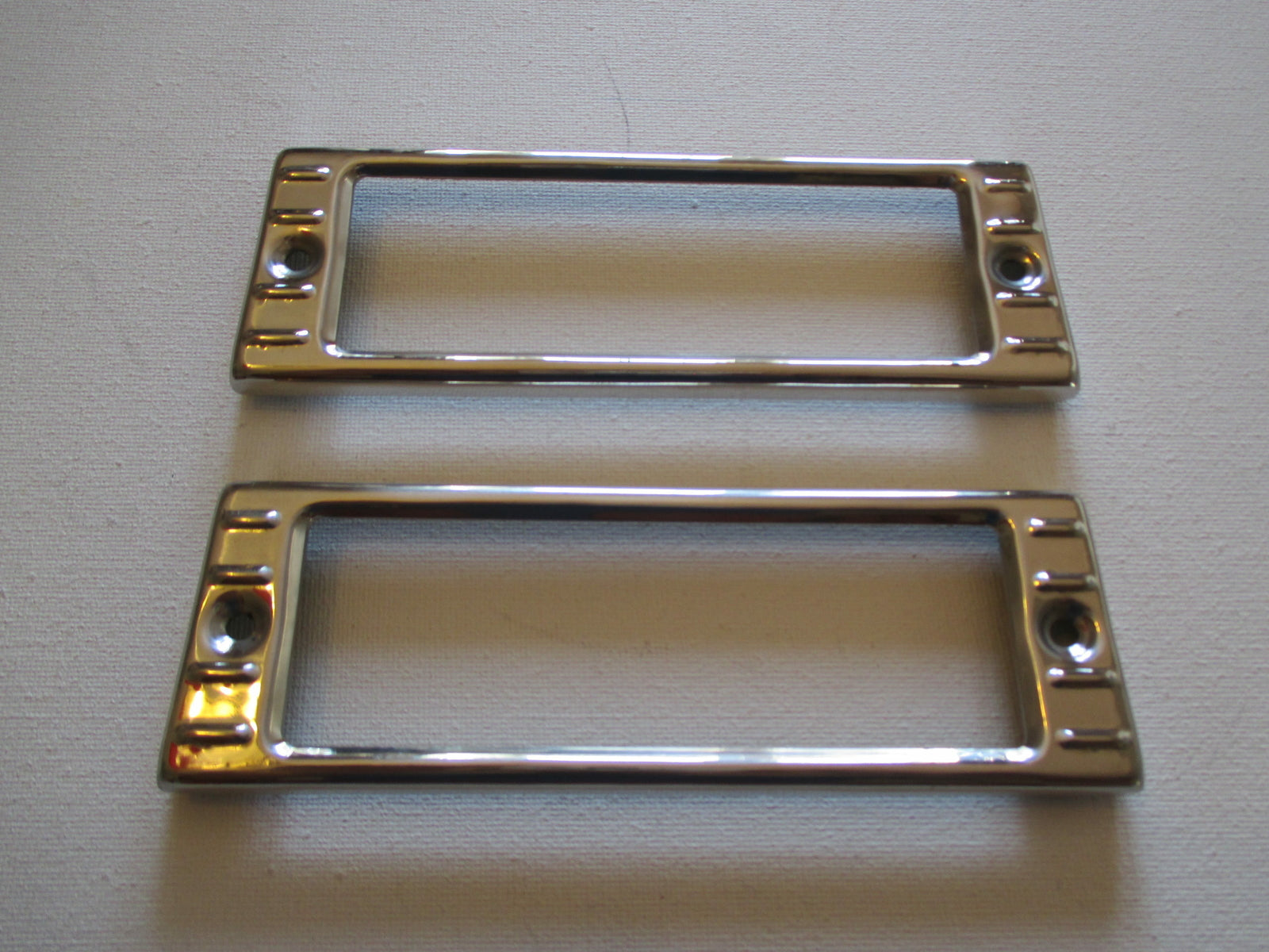 47-53 CHEV TRUCK STAINLESS PARK LIGHT BEZELS NEW PICK UP GMC 48 49 50 51 520