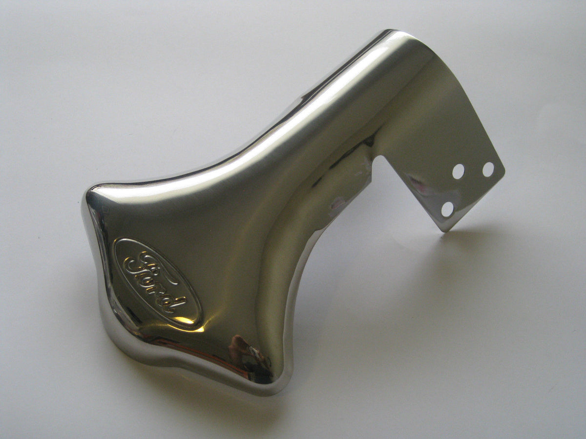 STAINLESS EXHAUST DEFLECTOR FORD LOGO HOTROD RATROD XK XL XM XP XR CUSTOMLINE2