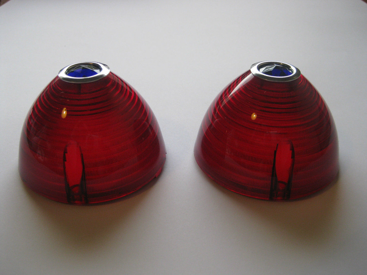 1956 56 CHEV TAIL LIGHT LENSES WITH BLUE DOTS NEW CHEVY CHEVROLET1
