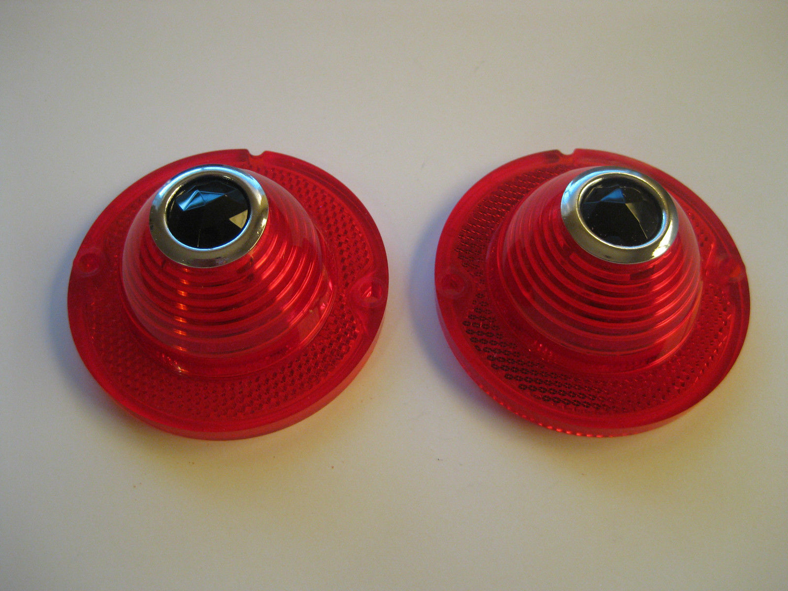 1958 58 CHEV TAIL LIGHT LENSES WITH BLUE DOTS NEW CHEVY CHEVROLET IMPALA0