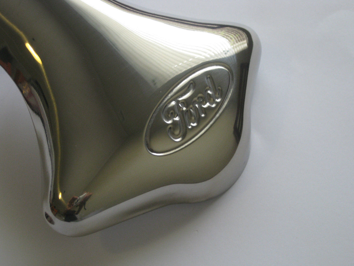 STAINLESS EXHAUST DEFLECTOR FORD LOGO HOTROD RATROD XK XL XM XP XR CUSTOMLINE1