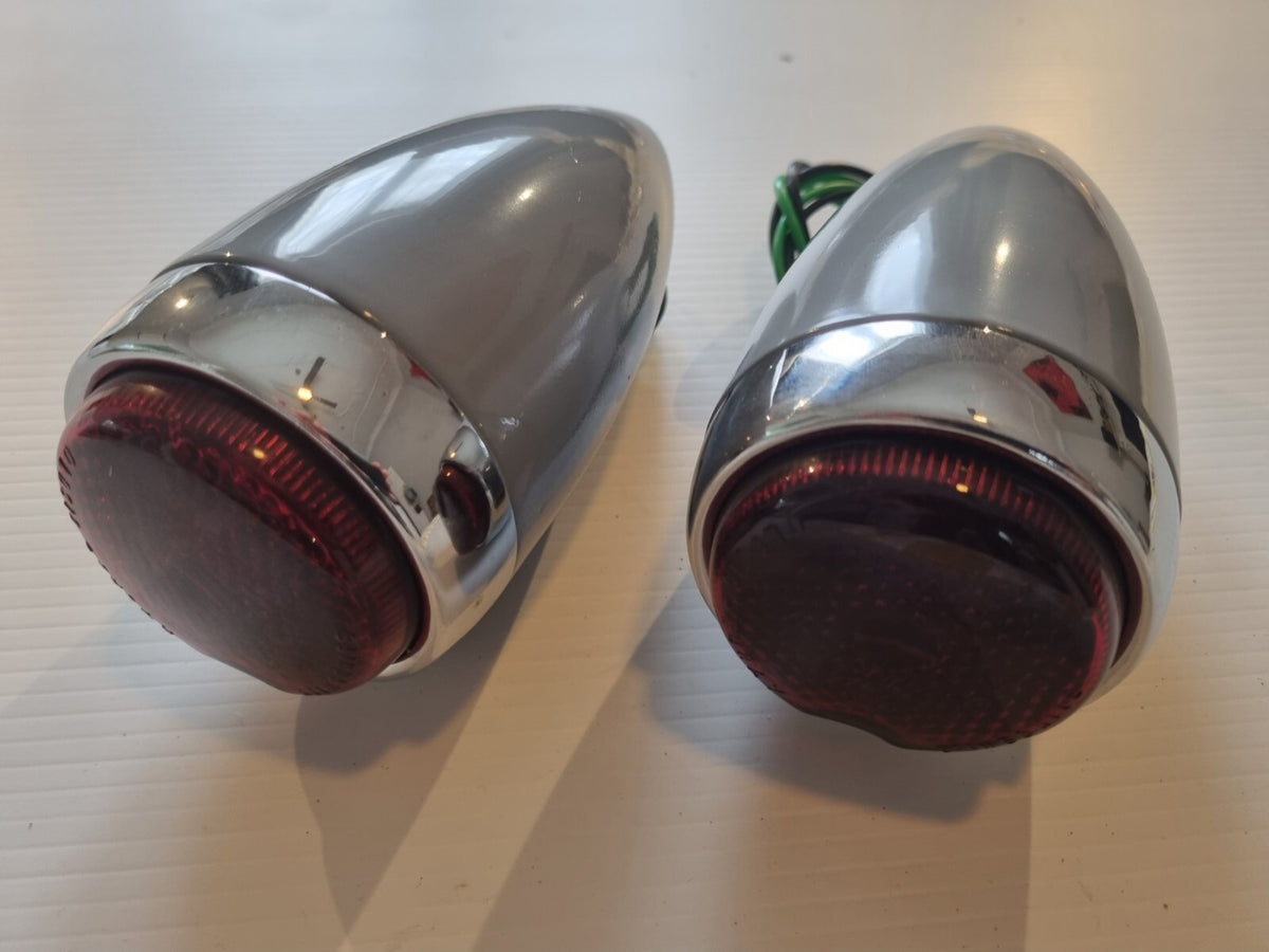 39 CHEV TAIL LIGHTS 1939 PAIR LAMP HOUSINGS REAR HOTROD CUSTOM UTE PRIMER0