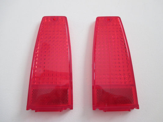 66 67 CHEV NOVA RED TAIL LIGHT LENSES NEW 1966 1967 CHEVY II LAMP0