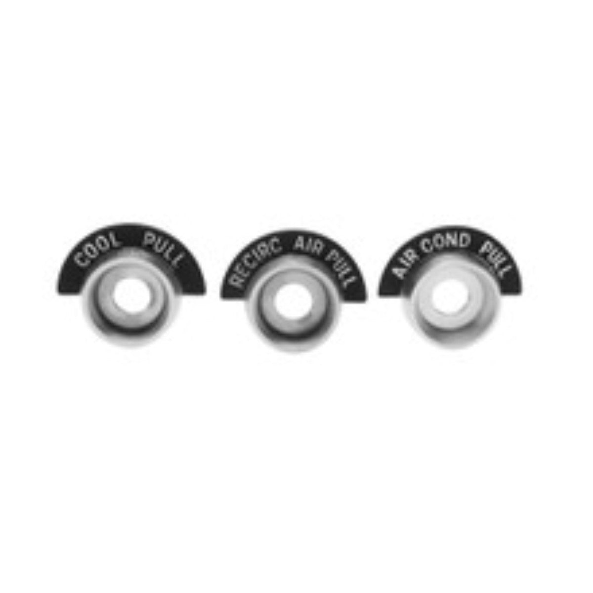 63 - 66 CHEV / GMC TRUCK AIR CONDITIONING CONTROL DASH BEZEL SET 64 65 PICK UP2