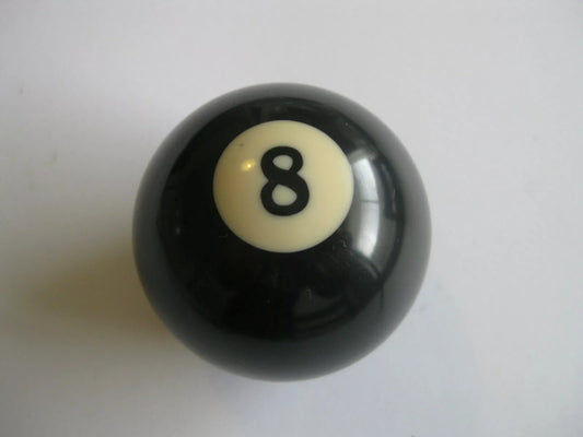 Genuine Black 8 Ball Gear Shift Knob Regulation 2 1/4"
