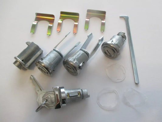 55-57 Chevrolet Ignition Door Boot Glove Box Lock Set