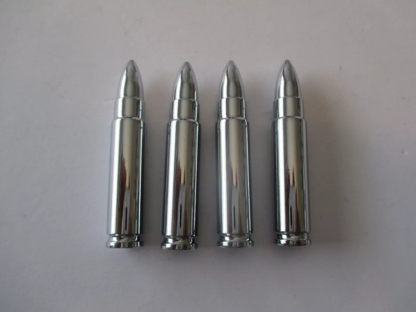 Chrome Long Bullet Valve Caps