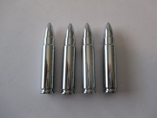 Chrome Long Bullet Valve Caps