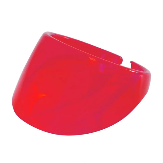 4" RED PEEP MIRROR VISOR