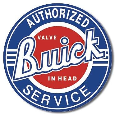 Buick Authorized Service Tin Sign