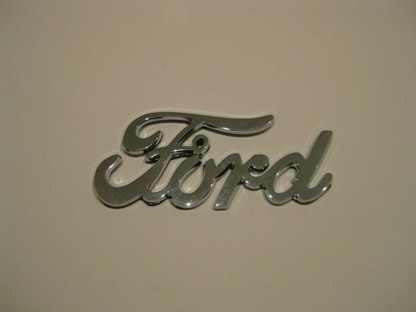 Chrome Ford Script Badge