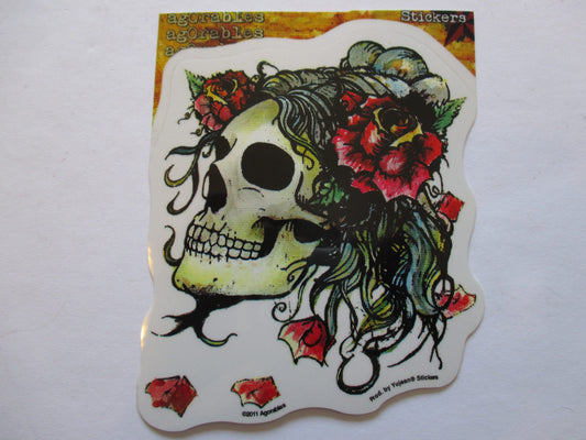 Skull Rose Sticker