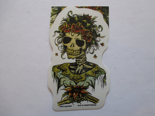 Dead Bride Skull Sticker