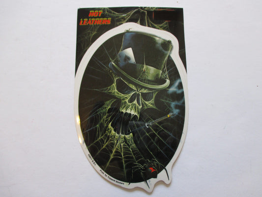 Spiderweb Skull Sticker