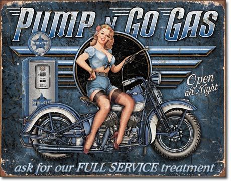 Pump 'n Go Gas Tin Sign