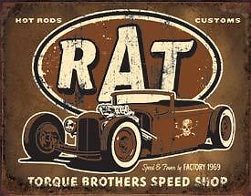 Torque Brothers Speed Shop Tin Sign