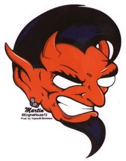 Devil's Head Sticker