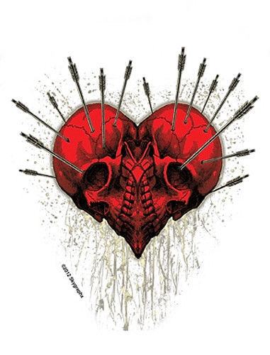 Death Heart Sticker